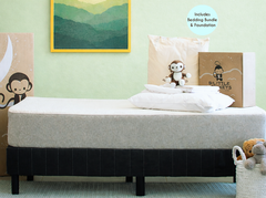The Ultimate Kids Sleep Bundle - 9" Advanced Hybrid Mattress (Includes Bedding Bundle & Foundation)